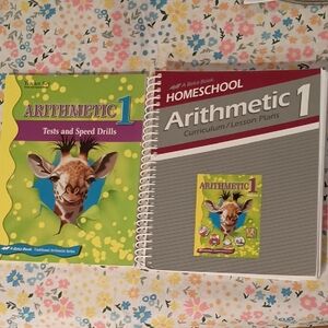 Arithmetic 1 Homeschool Teacher Books Curriculum and Tests